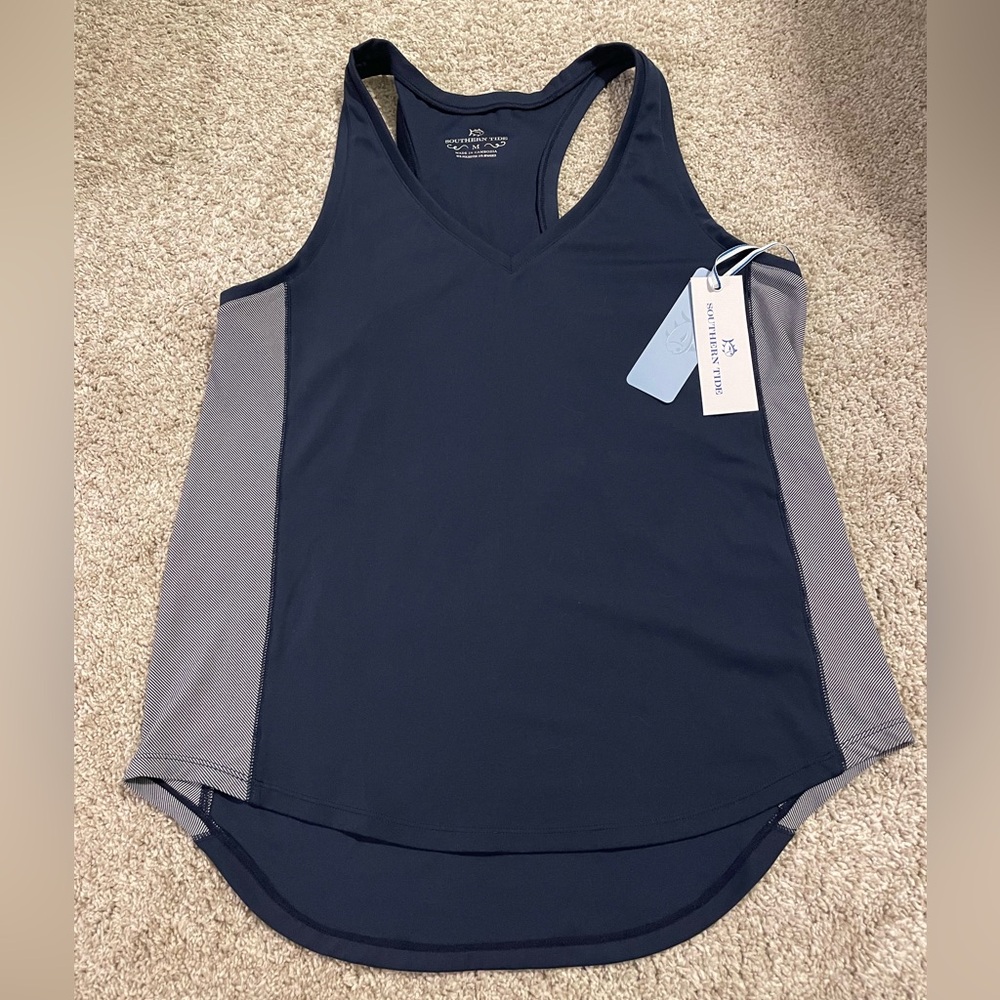 Southern Tide Nelli Skip Stripe Performance Tank size Medium